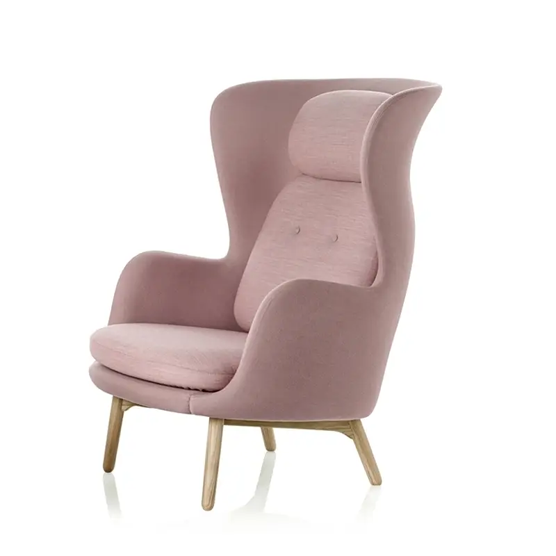 Acheter Direct Fauteuil RO pieds bois Rose clairSteelcut 605Canvas 614FRITZ HANSEN