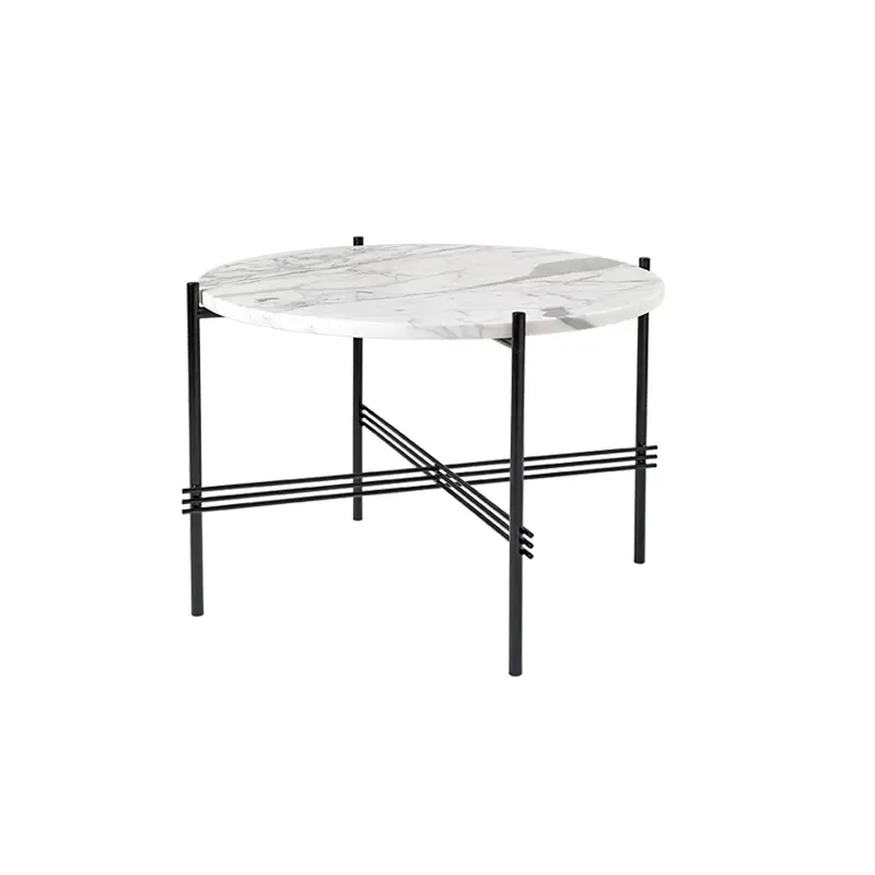 Table basse TS COFFEE Ø 55 Marbre Carrara blancGUBI Satisfait Ou Remboursé