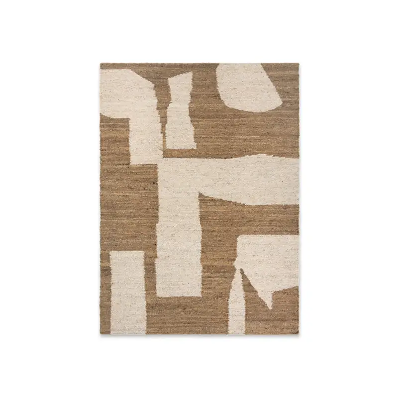 Usine Directe Rug Carpet PIECE 140×200 Off-white/ toffeeFERM LIVING