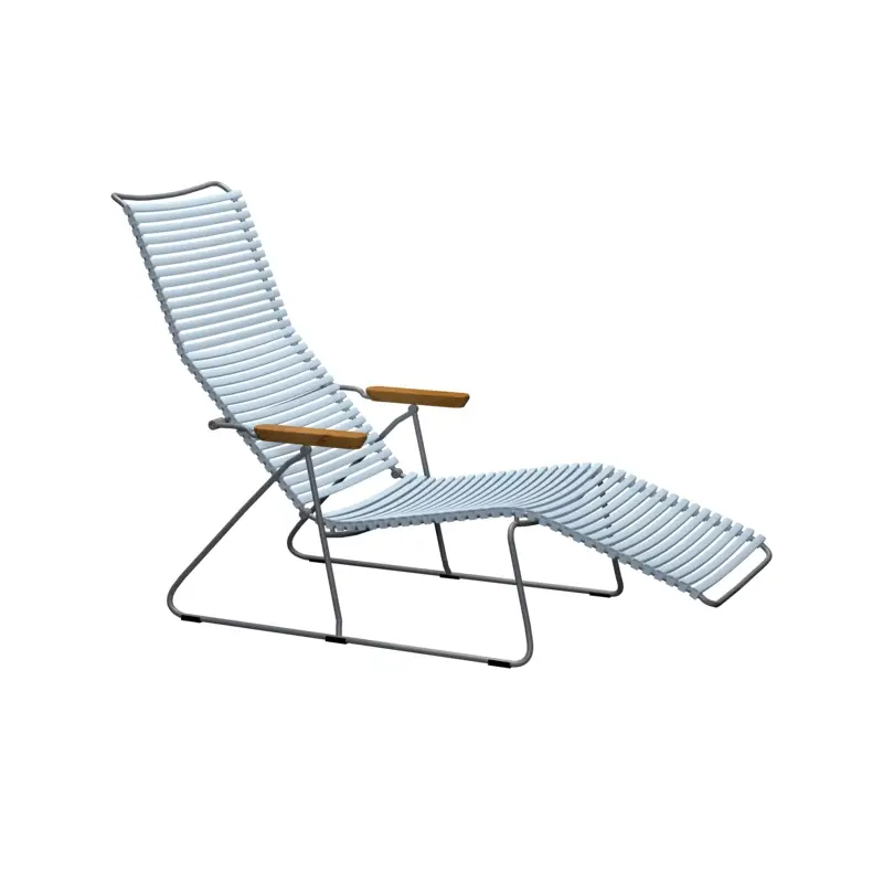 Outdoor Bench and Sunlounger Sunlounger CLICK Light blueHOUE Expédition Rapide