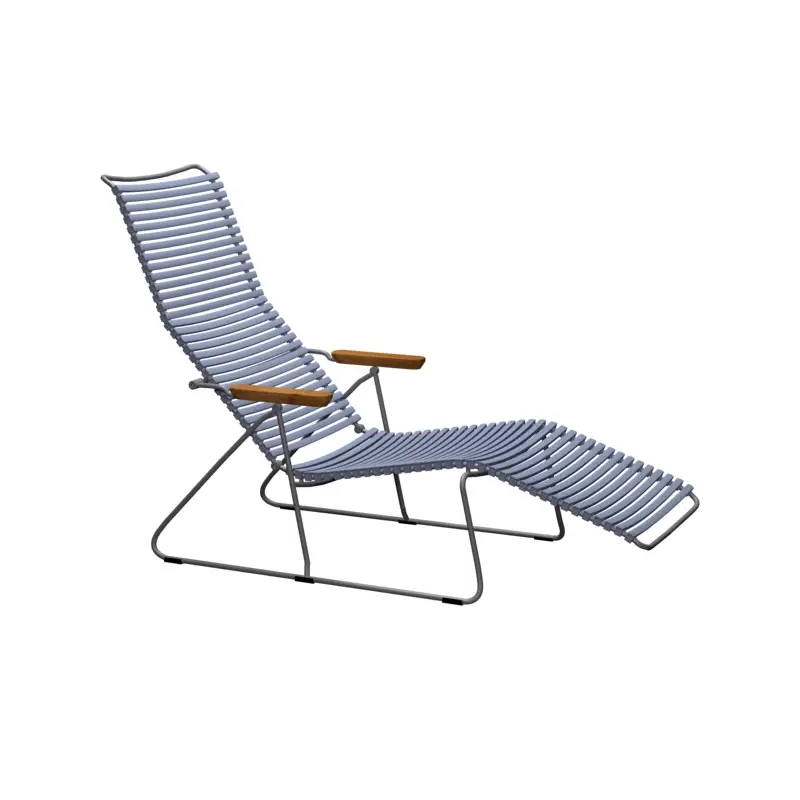 Prix Choc Outdoor Bench and Sunlounger Sunlounger CLICK Pigeon blueHOUE