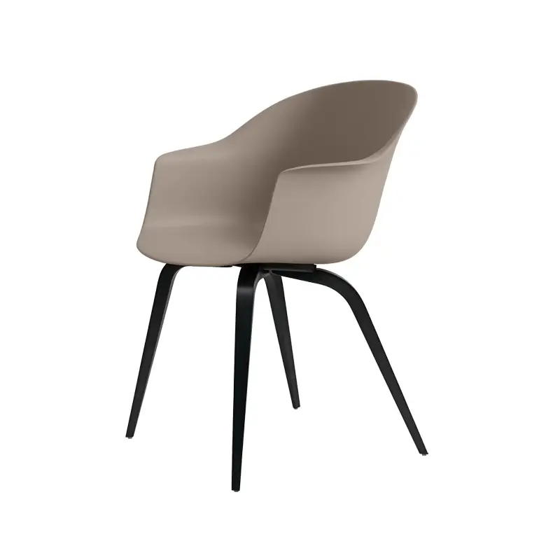 Dernier Modèle Dining Chair BAT DINING wooden legs BeigeGUBI