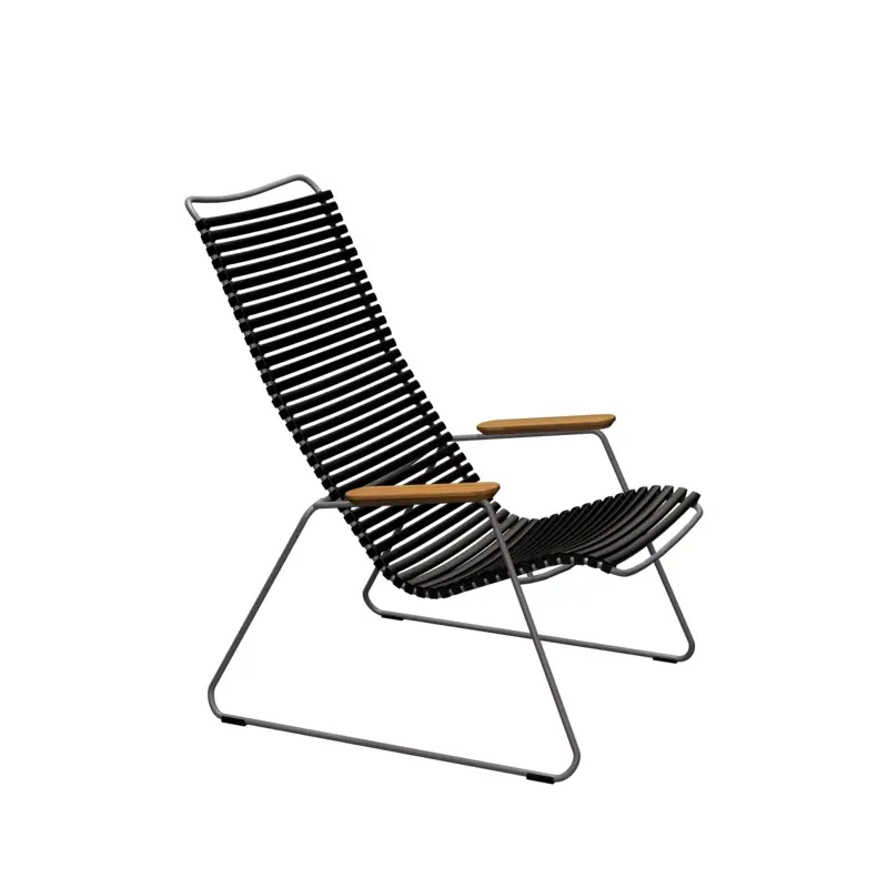 Outdoor Lounge Chair CLICK armchair BlackHOUE Populaire