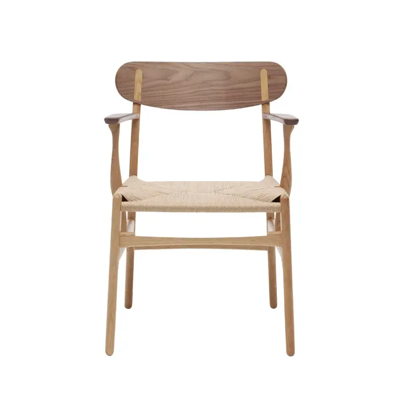 Dining Chair CH26 Oak & walnut/ natural ropeCARL HANSEN Seulement Aujourd&rsquo;hui