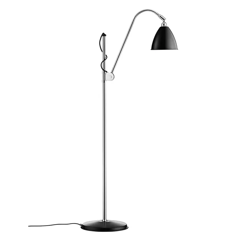 Lampadaire BESTLITE BL3S Chrome/ noirGUBI Expédié Aujourd'hui