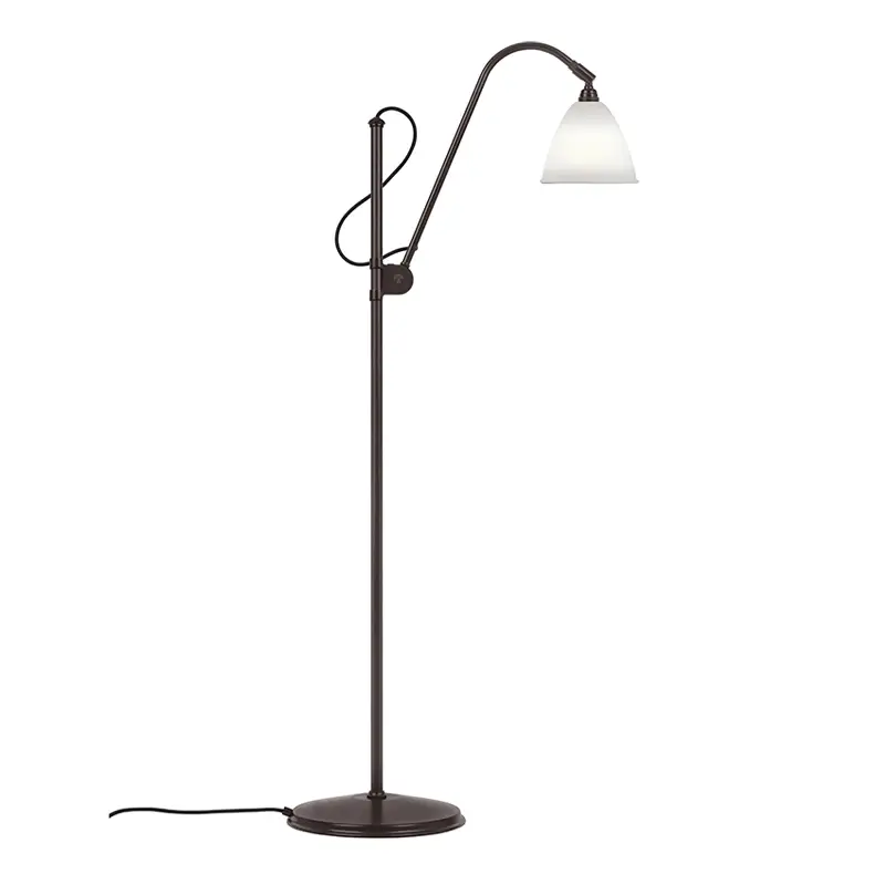 Achat Immédiat Lampadaire BESTLITE BL3S Laiton noir/ porcelaineGUBI