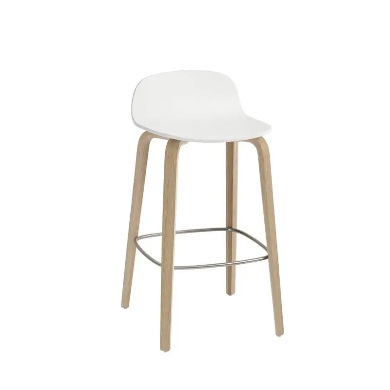 Tabouret haut VISU BARSTOOL Blanc, boisMUUTO Dernier Modèle