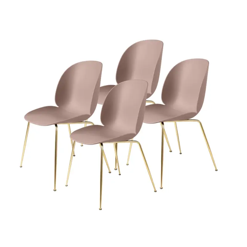 Achetez Aujourd&rsquo;hui Chaise BEETLE Set de 4 Rose douxGUBI
