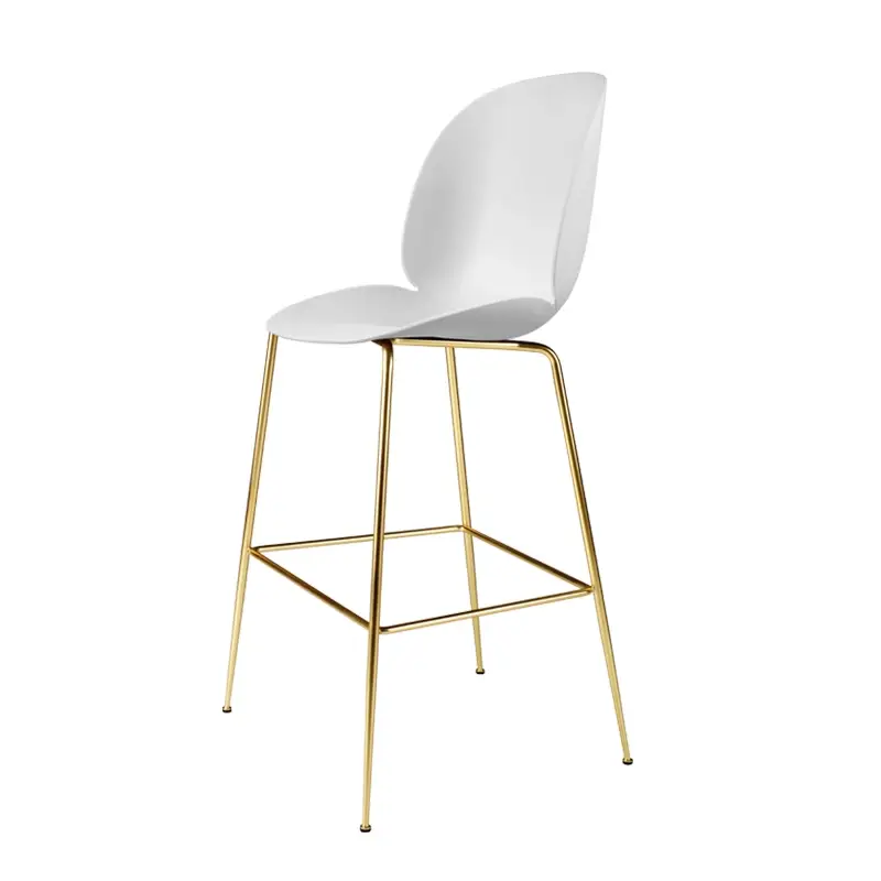 Bar Stool BEETLE BAR H73 Alabaster whiteGUBI Prix Réduit