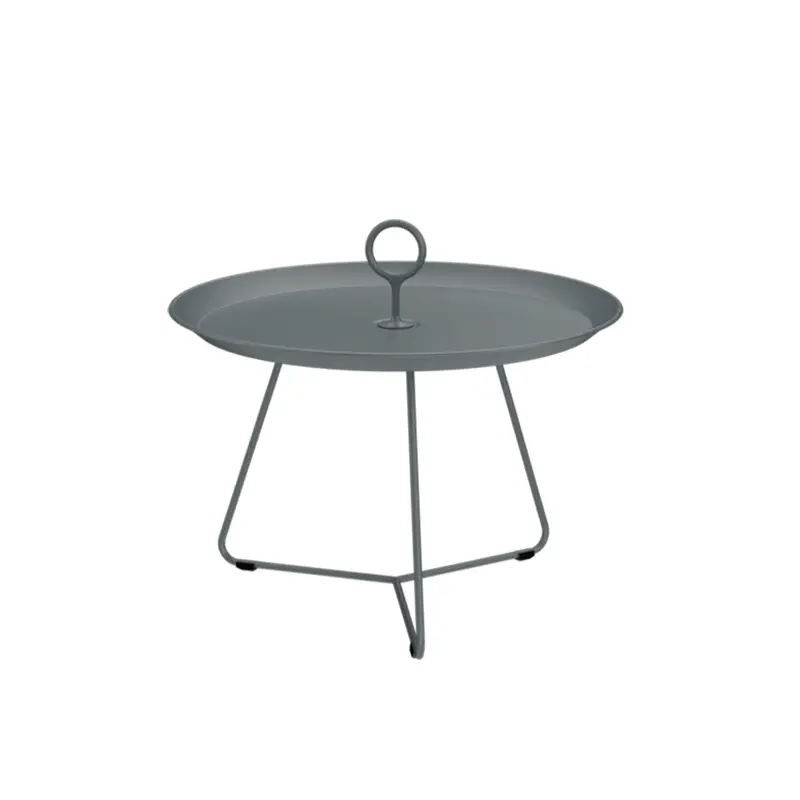 Retour Gratuit Table basse extérieure Table basse EYELET Ø 57,5 Gris foncéHOUE