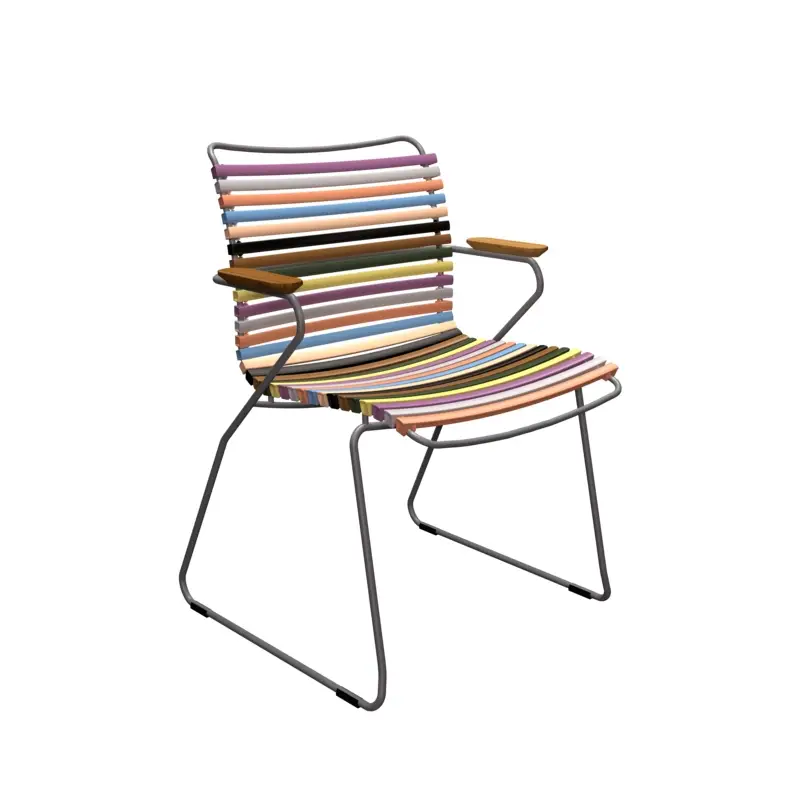 Promotion Chaise extérieure Chaise CLICK avec accoudoirs Multicolore 1HOUE