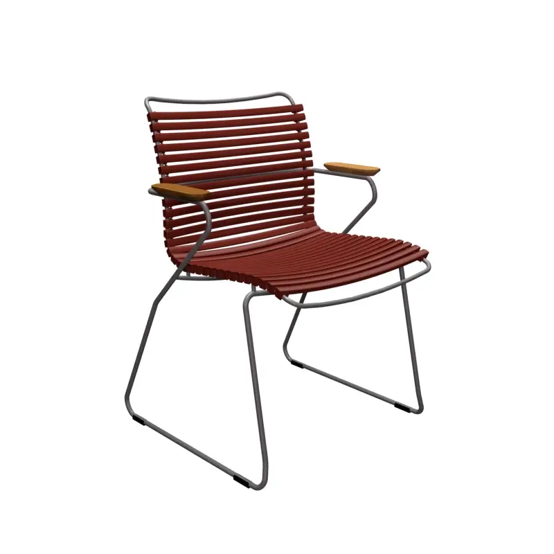 Meilleure Vente Chaise extérieure Chaise CLICK avec accoudoirs PaprikaHOUE