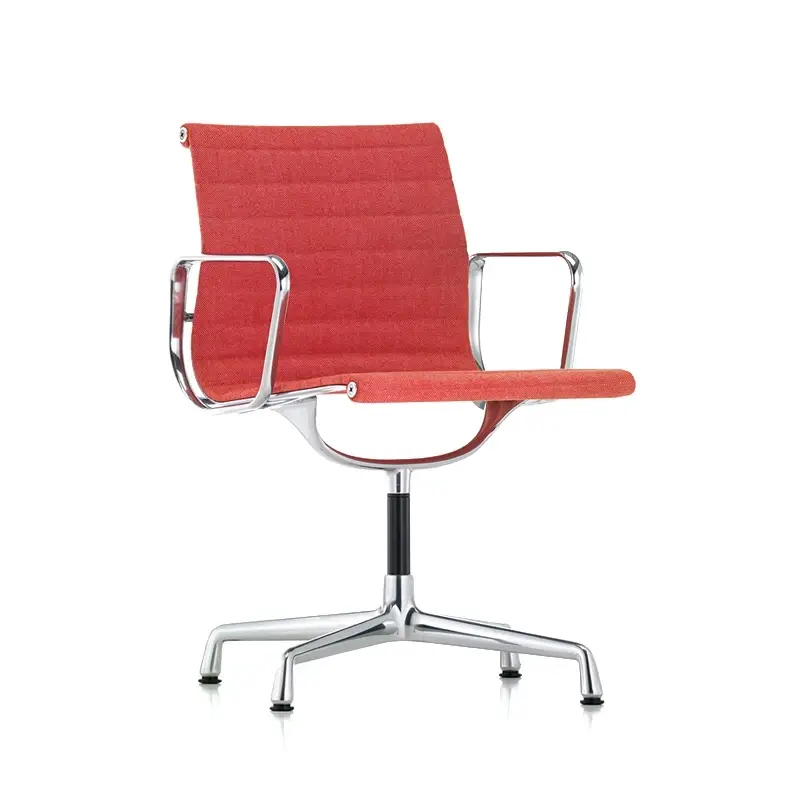 Commander Maintenant Dining Chair ALUMINIUM CHAIR EA 103 Fixed Fuchsia/ Poppy RedVITRA