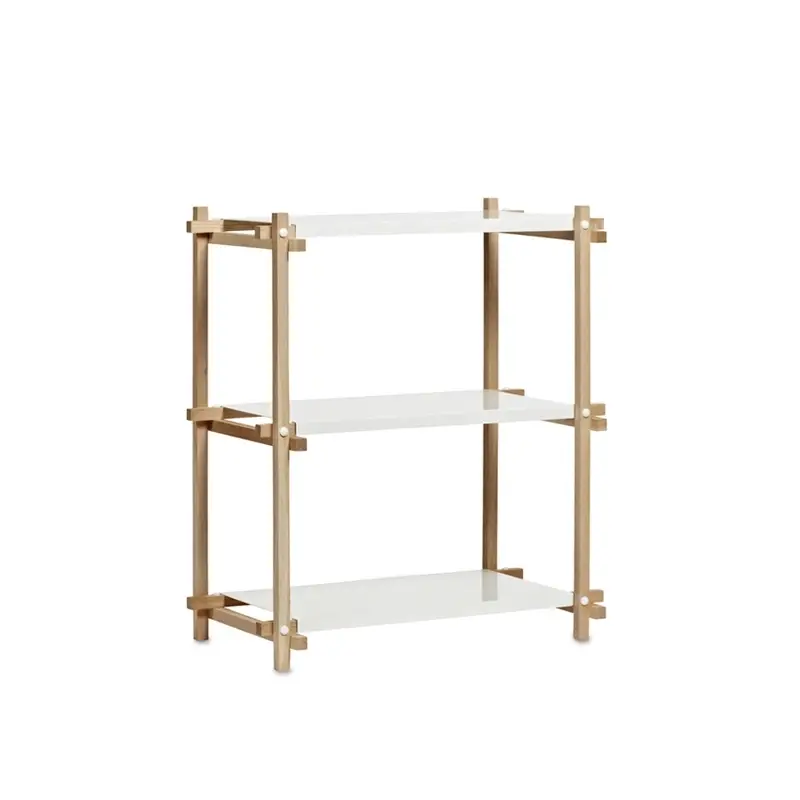 Meilleur Choix Etagère WOODY COLUMN LOW Blanc, boisHAY
