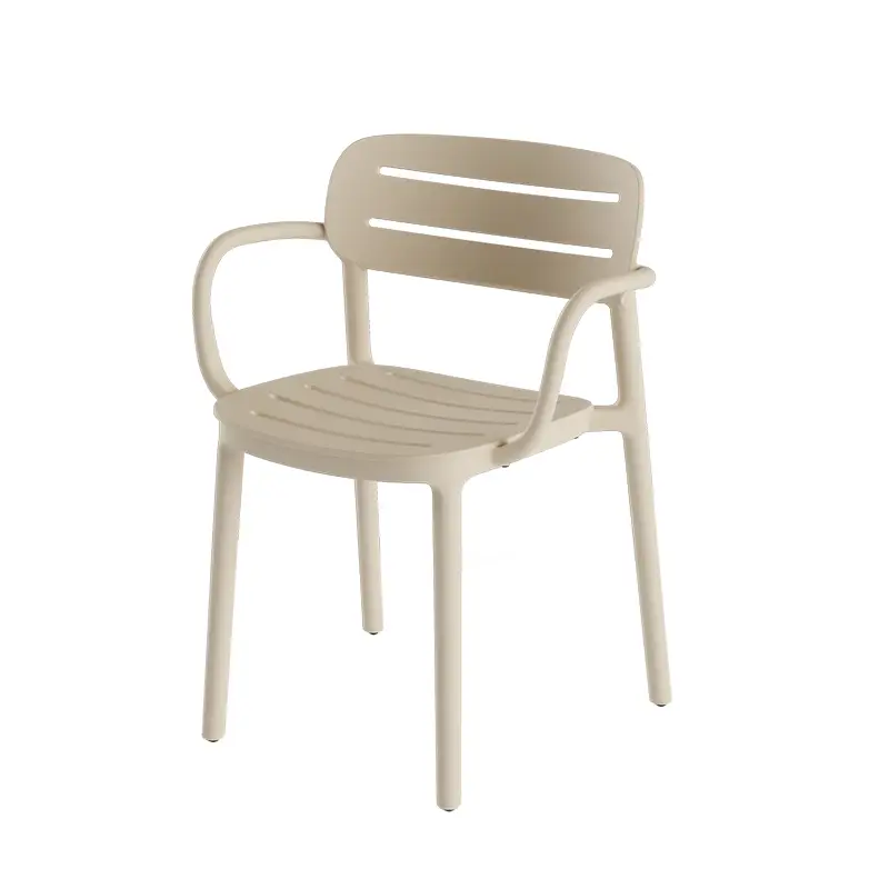 Offre Exclusive Outdoor Chair and Small Lounge Chair CROISETTE with armrests CapuccinoSERRALUNGA