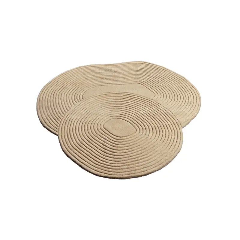 Satisfait Ou Remboursé Rug Carpet ZEN SHAPED 140x145 BeigeBOLIA