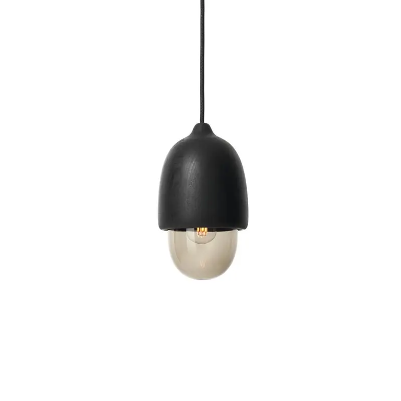 Bon Marché Suspension TERHO Noir/ verre fuméMATER