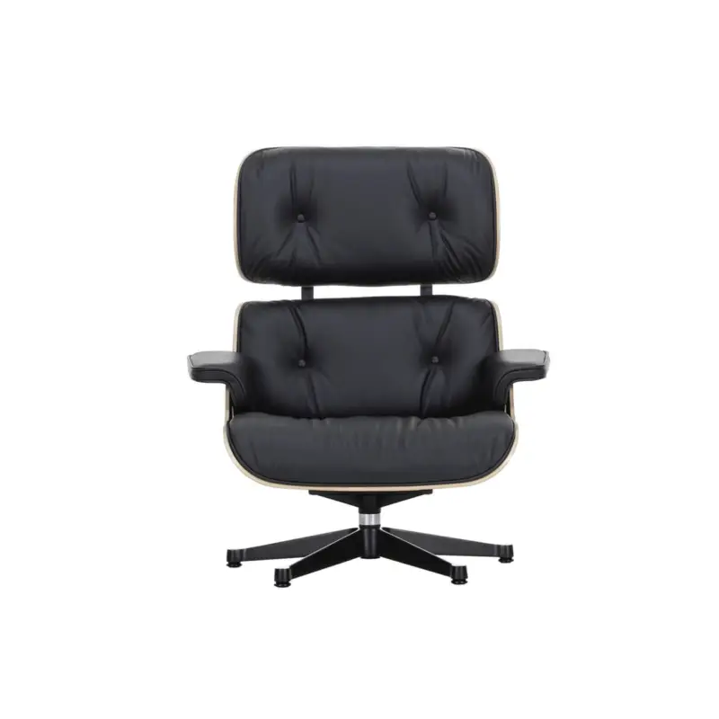 Achat Immédiat Easy chair EAMES LOUNGE CHAIR Black leather/rosewood shellVITRA
