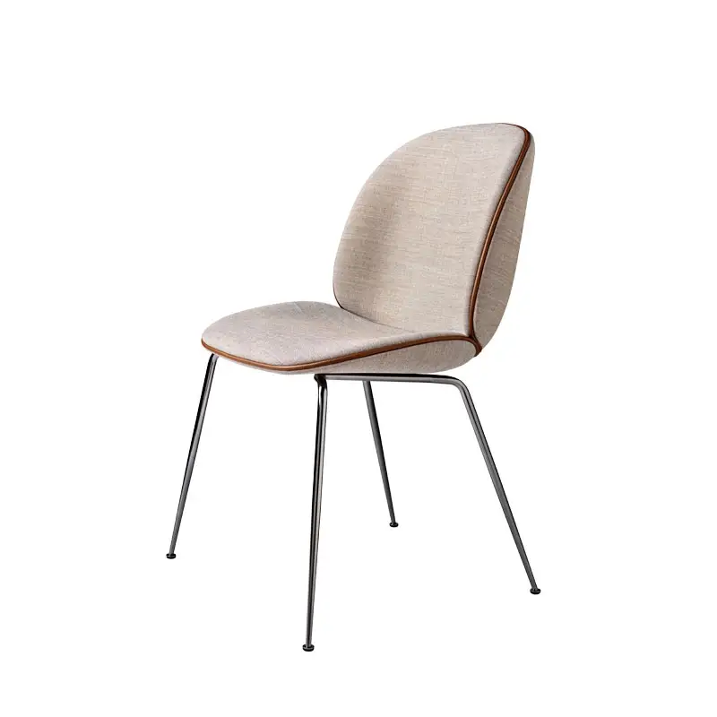 Paiement Sécurisé Dining Chair BEETLE Rembourrée Remix pink 612/ black chromeGUBI