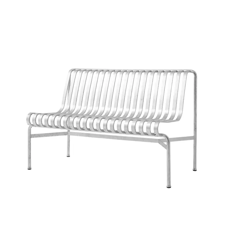 Meilleur Prix Designer Bench PALISSADE without armrests GalvanisedHAY