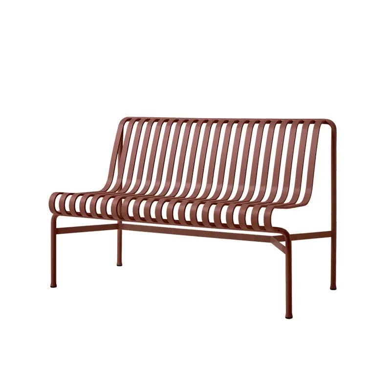 Designer Bench PALISSADE without armrests Iron redHAY Acheter En Ligne
