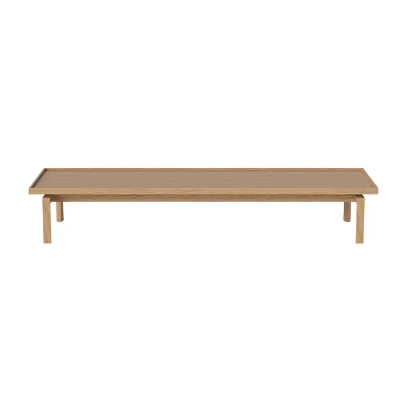 Authentique Table basse ELTON 162×46 Chêne huiléBOLIA