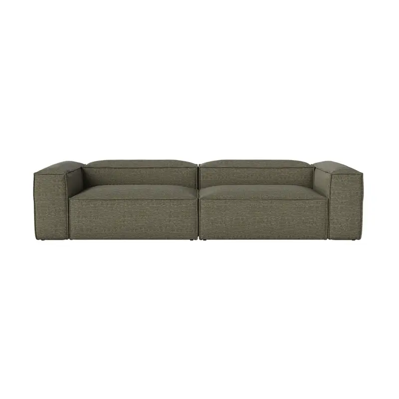 Canapé COSIMA L 300 – 2 modules profondeur 100 Globa dust greenBOLIA Dernière Chance