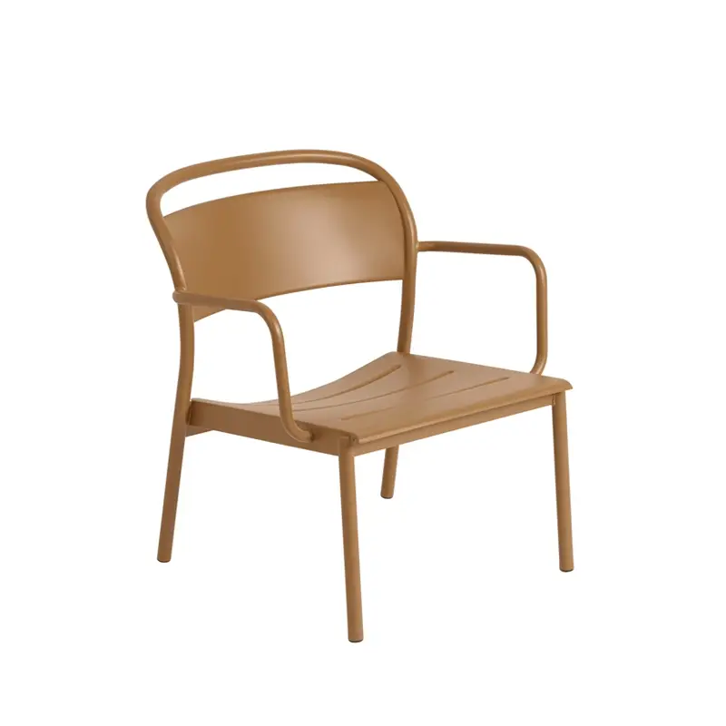 Acheter Direct Fauteuil extérieur Fauteuil LINEAR STEEL Orange bruléMUUTO