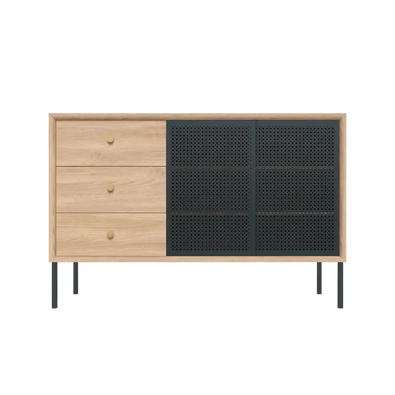 Storage Unit GABIN sideboard high Oak/ Slate greyHARTO Dernier Modèle