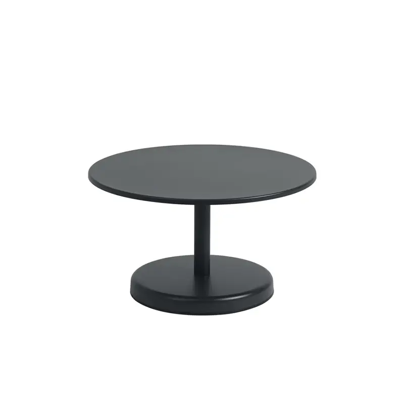 Outdoor Coffee Table LINEAR STEEL coffee table Ø 70 BlackMUUTO Populaire