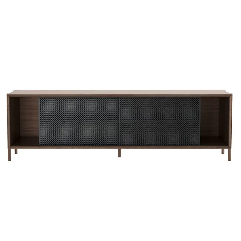 Meuble de rangement Buffet GABIN L162 Noyer/ Gris ardoiseHARTO Achat Immédiat