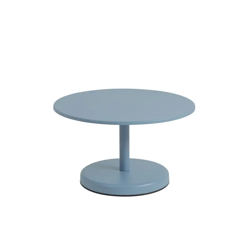 Table basse extérieure Table basse LINEAR STEEL Ø 70 Bleu clairMUUTO Authentique