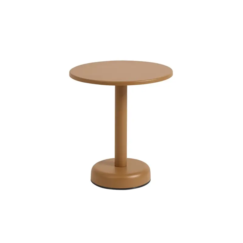 Outdoor Coffee Table LINEAR STEEL coffee table Ø 42 Burnt orangeMUUTO Offre Du Jour
