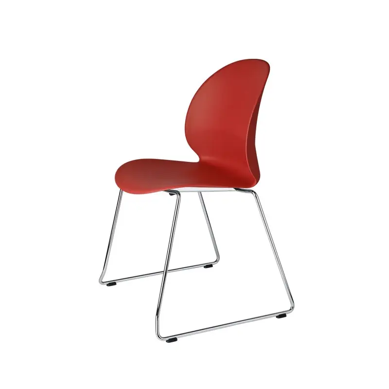 Nouveauté Chaise N02 RECYCLE piétement luge Rouge foncéFRITZ HANSEN