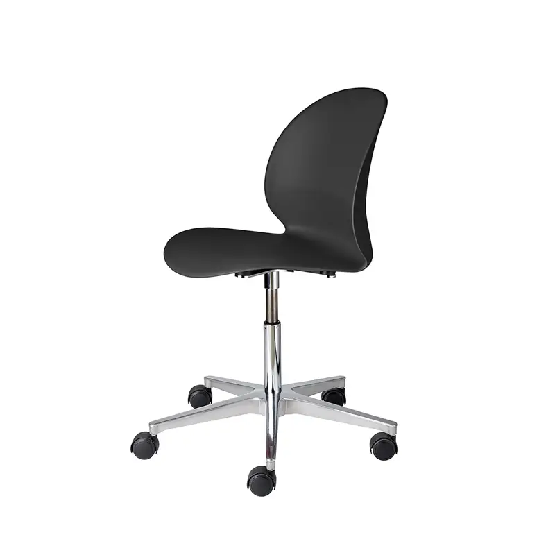 Réduction Chaise N02RECYCLE piètement roulettes NoirFRITZ HANSEN