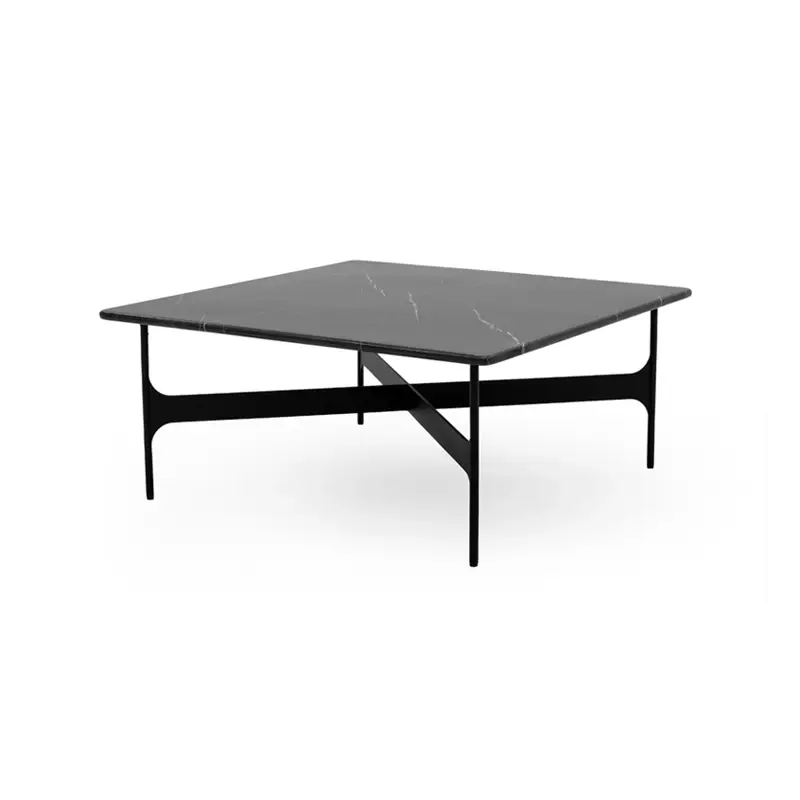 Coffee Table FLOEMA Square Marble Marquina blackWENDELBO Petit Prix