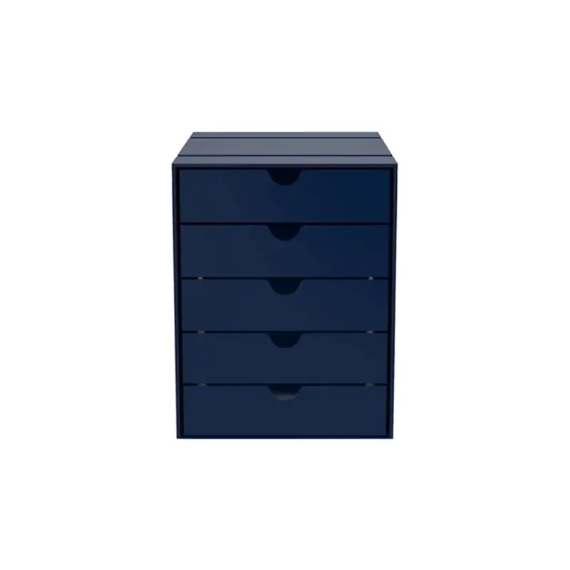 Remise Petit rangement Boite USM INOS 5 tiroirs Bleu acierUSM HALLER