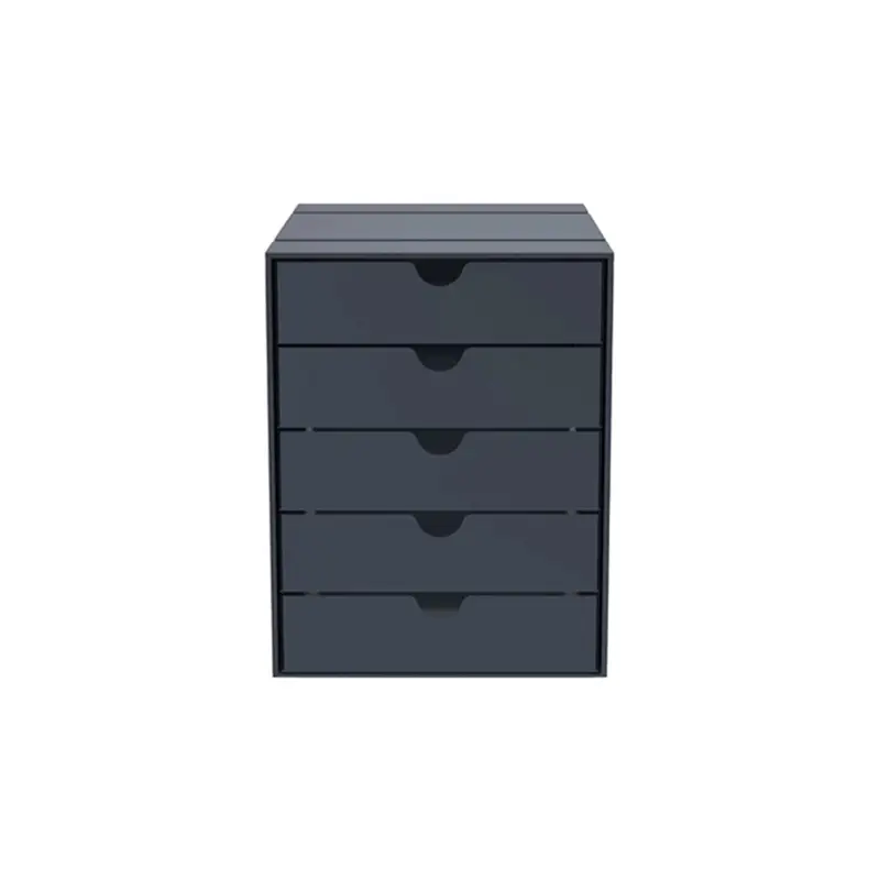 Small Storage Solution USM INOS 5-drawer box AnthraciteUSM HALLER Nouvelle Collection