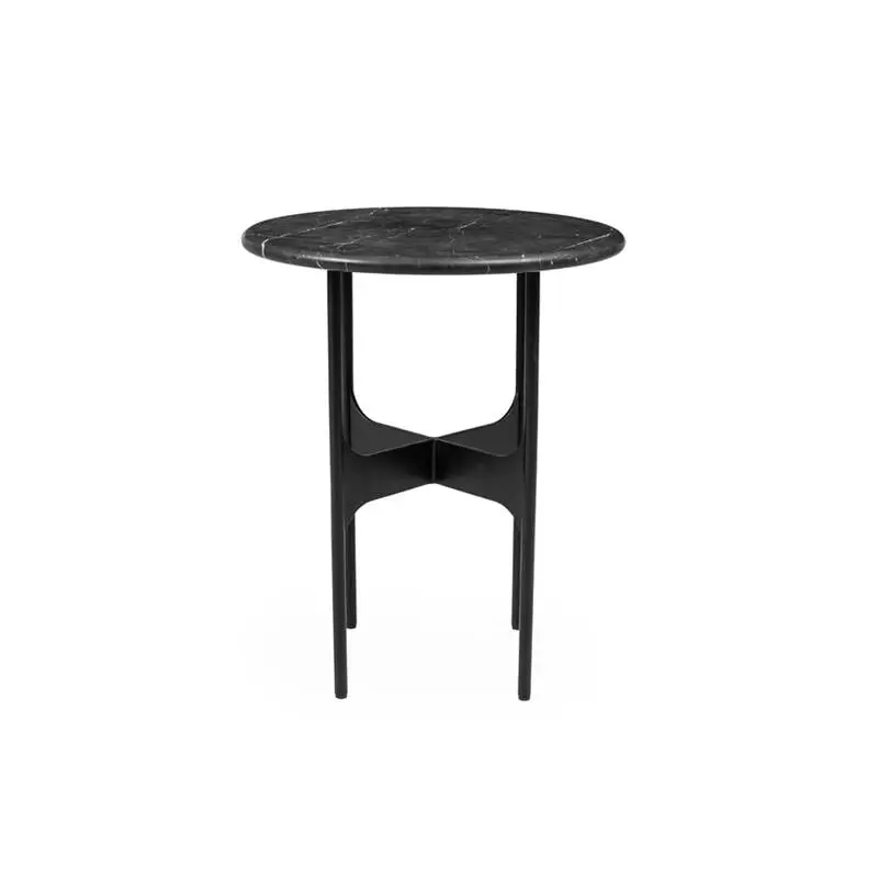 Table d'appoint guéridon FLOEMA Small Marbre Marquina noirWENDELBO Meilleur Choix