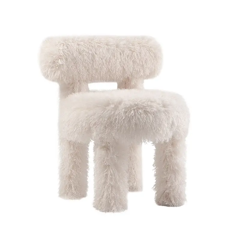 Dining Chair GROPIUS CS1 FLUFFY Cottony blue IvoryNOOM HOME Acheter En Ligne
