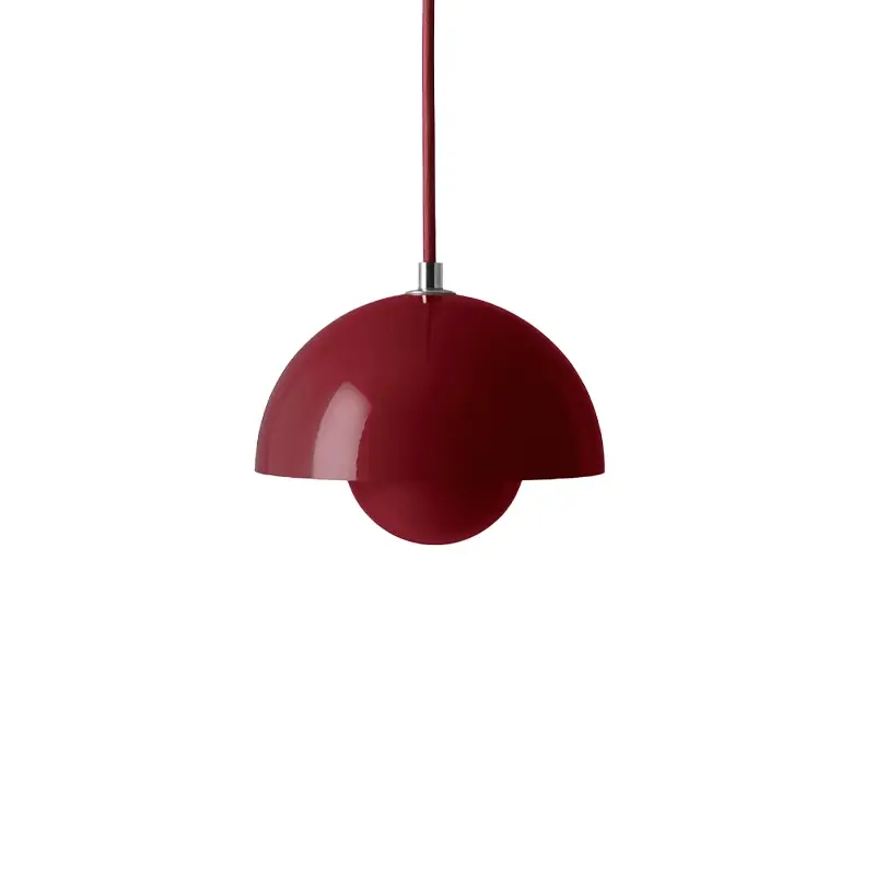 Suspension FLOWERPOT VP10 Rouge vermillonAND TRADITION Promotion Saisonnière