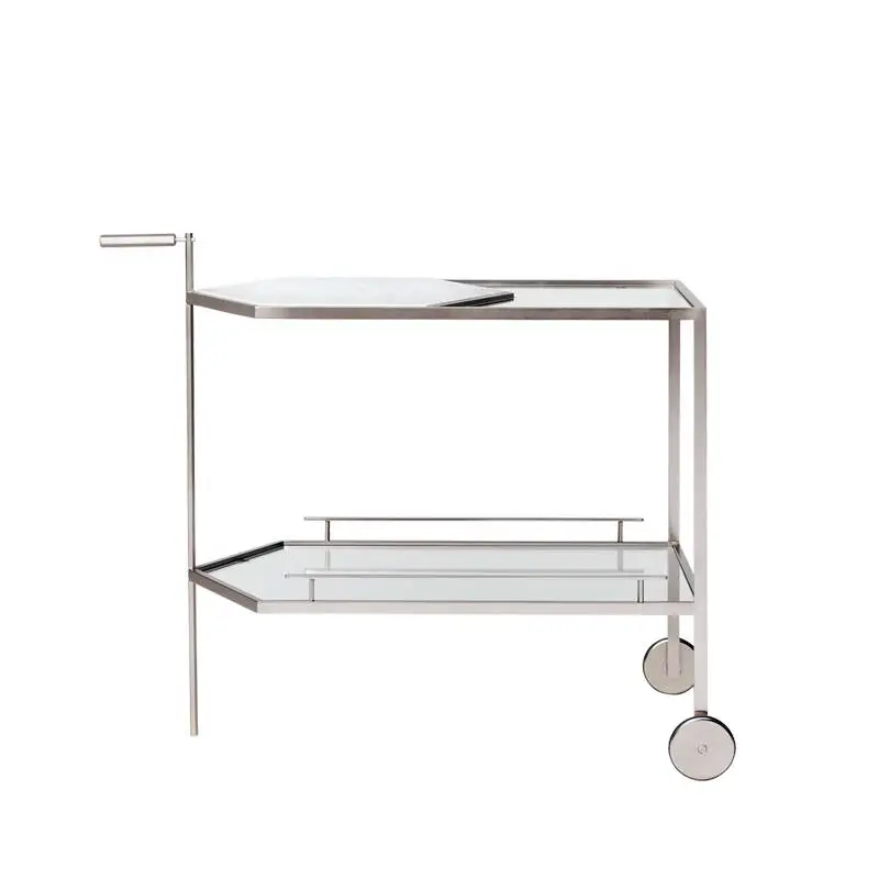 Usine Directe Trolley GIN LANE Smoked brass/white Carrara marbleMAN OF PARTS