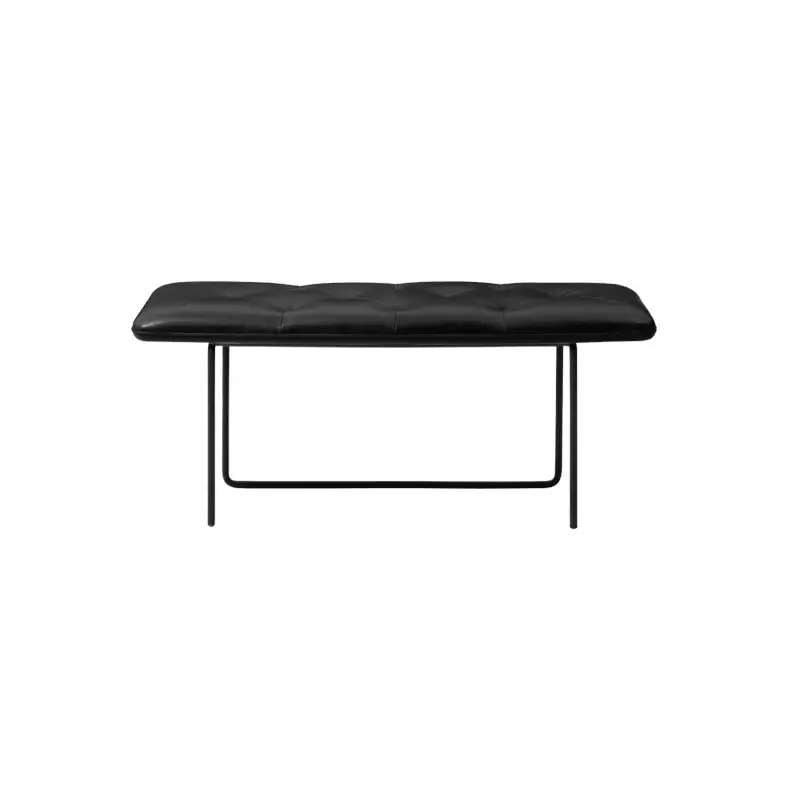 Banc TIP TOE Medium Cuir Parma noirWENDELBO Certifié