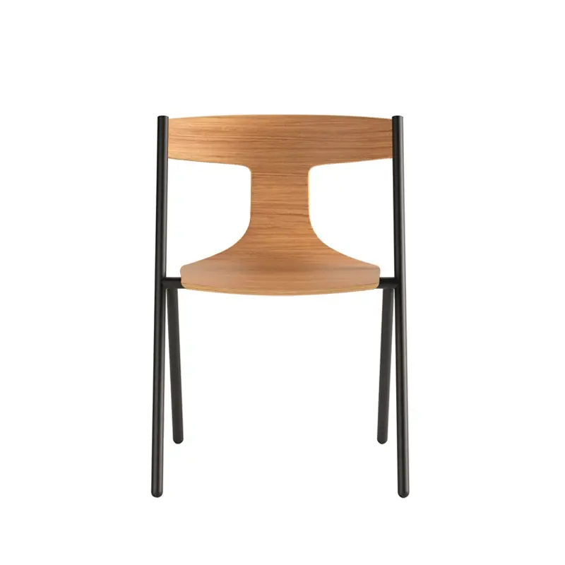 Promotion Dining Chair QUADRA stackable Natural oakVICCARBE