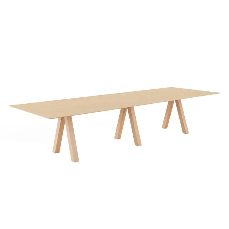 Remise Table TRESTLE DOUBLE Chêne naturelVICCARBE