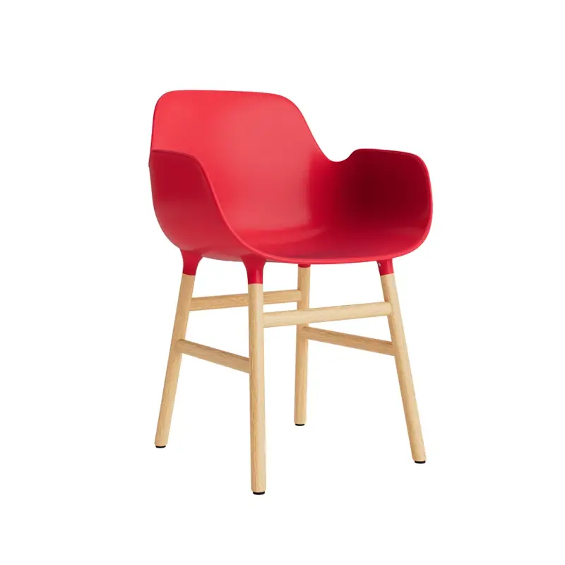 Dernier Modèle Chaise FORM ARMCHAIR Rouge vif NORMANN COPENHAGEN