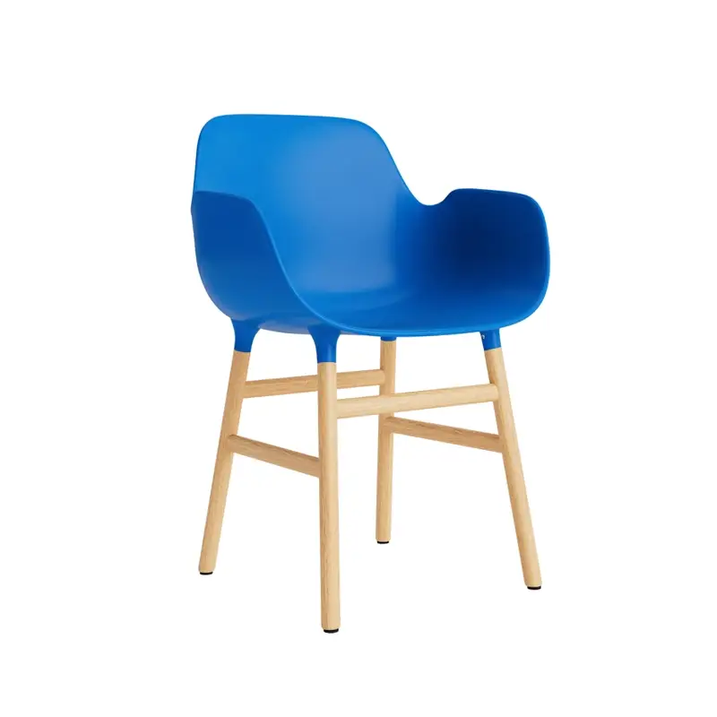 Réduction Dining Chair FORM ARMCHAIR Bright blue NORMANN COPENHAGEN