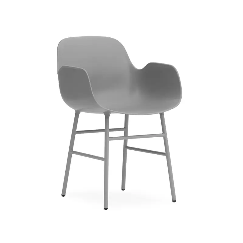 Chaise FORM ARMCHAIR piètement acier GrisNORMANN COPENHAGEN Affaire À Saisir