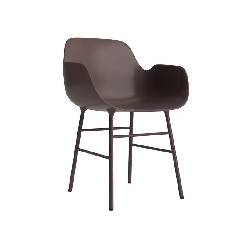 Achetez Aujourd'hui Dining Chair FORM ARMCHAIR steel frame BrownNORMANN COPENHAGEN