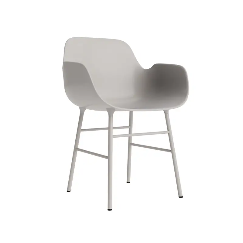 Dining Chair FORM ARMCHAIR steel base Warm greyNORMANN COPENHAGEN Offre Exclusive